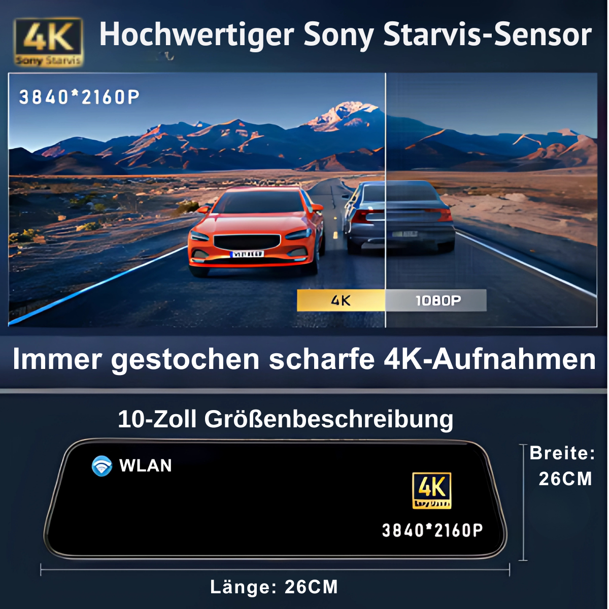 Rückspiegel-Dashcam