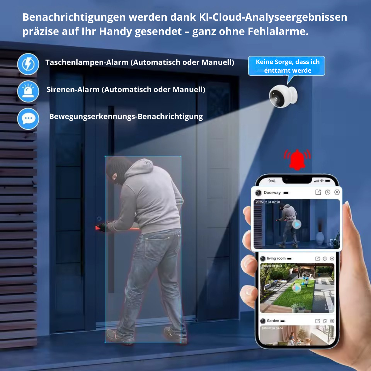 Magnetische kabellose Sicherheitskamera