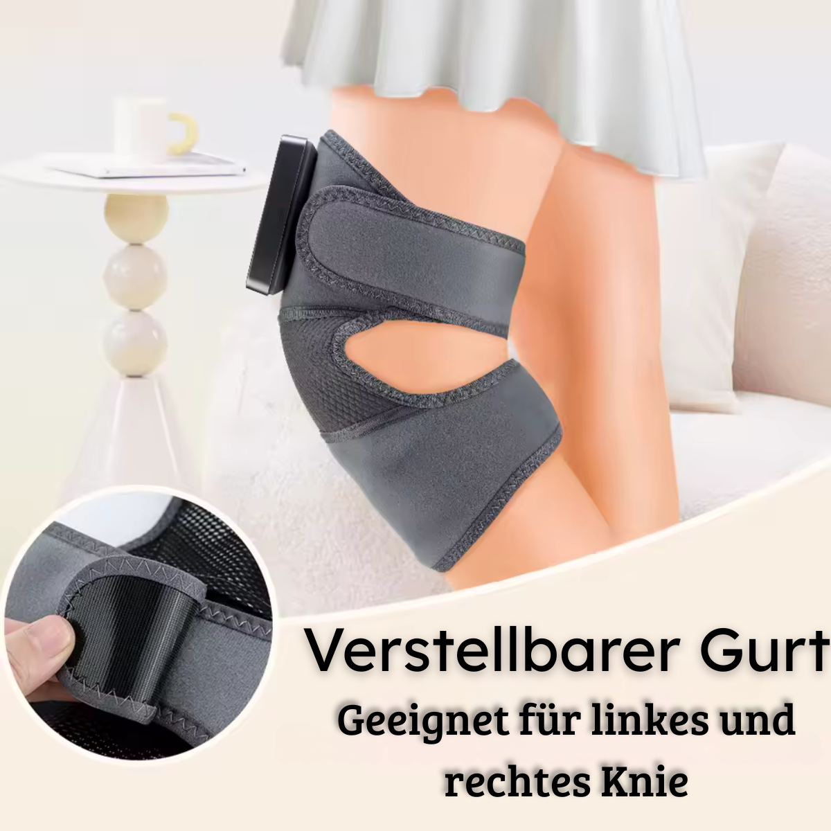 Kniebandage Mit Wärme- Und Massagefunktion