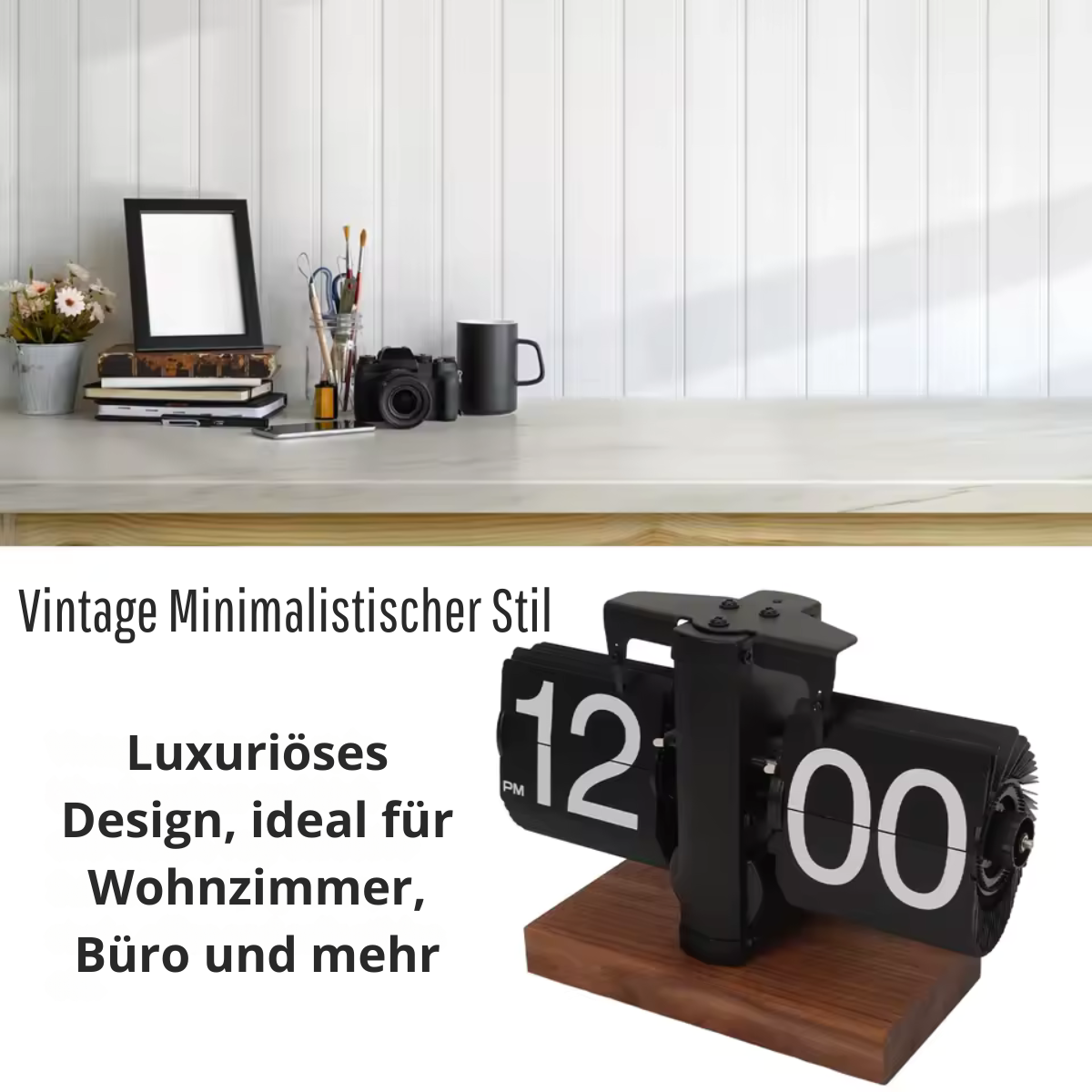 Retro Flip Tischuhr
