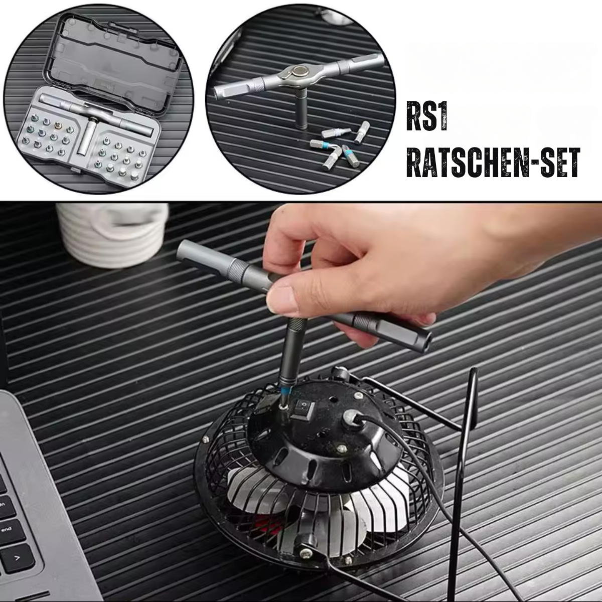 Magnetischer Ratschen-Schraubendreher 24 in 1
