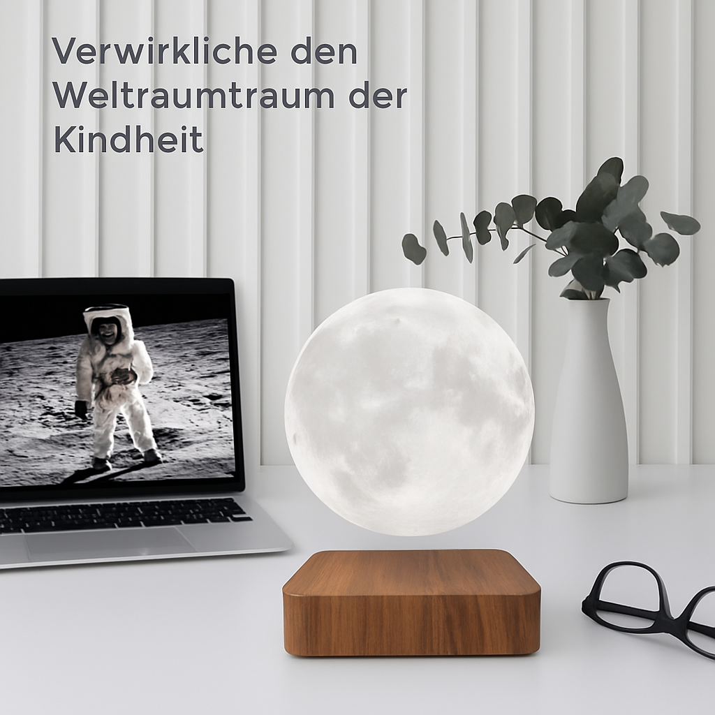 Schwebende Mondlampe