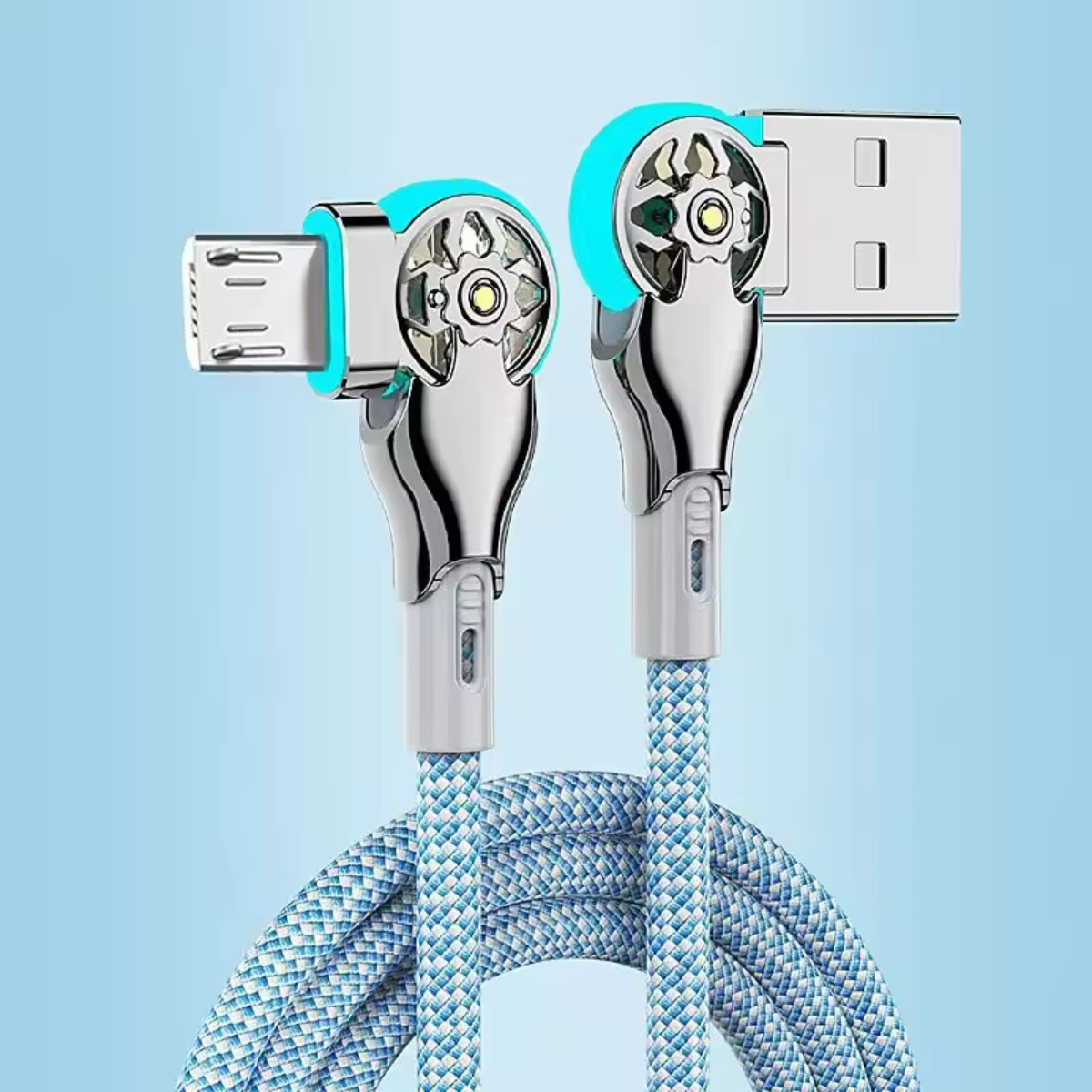 Usb Ladekabel 180° drehbar mit LED