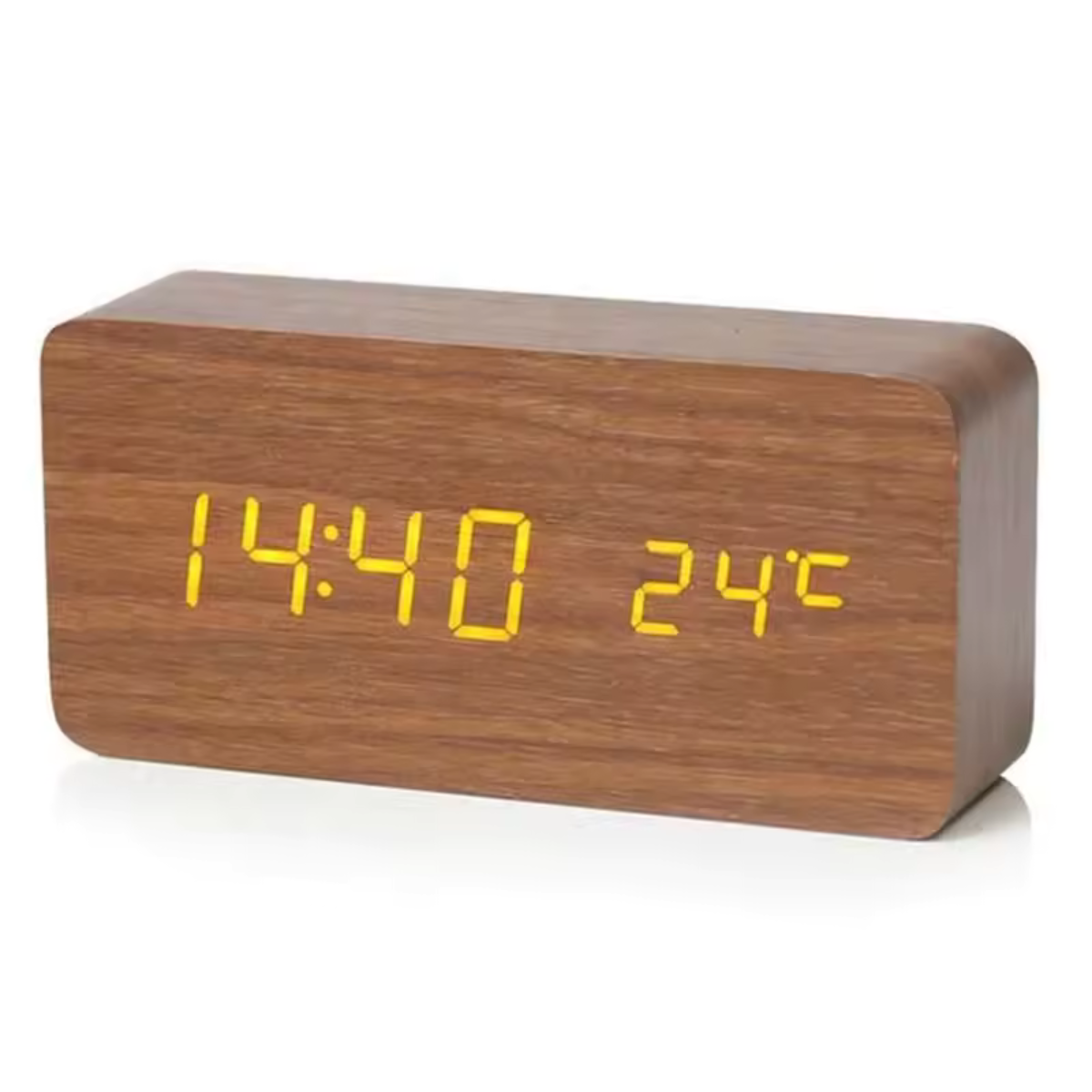Digitaler Holz Wecker