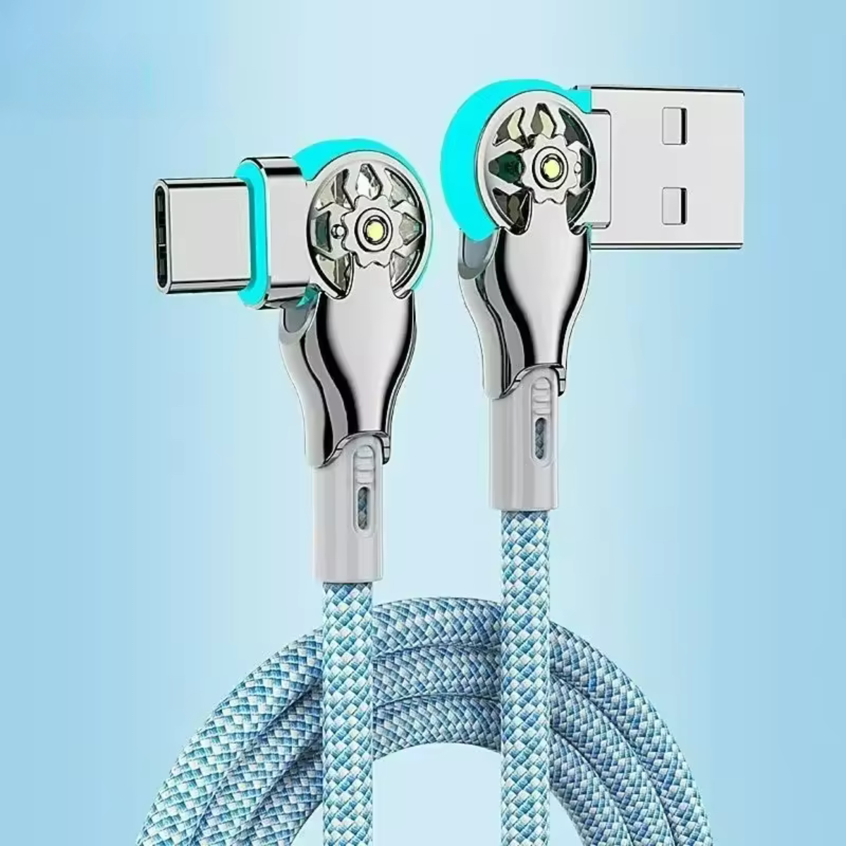 Usb Ladekabel 180° drehbar mit LED