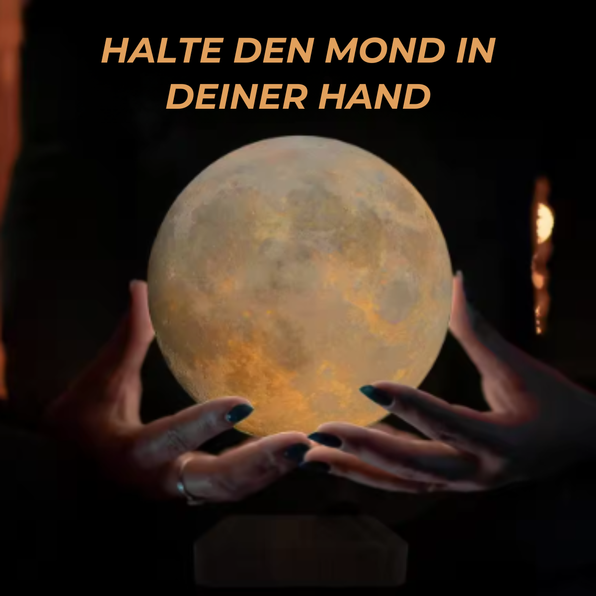 Schwebende Mondlampe