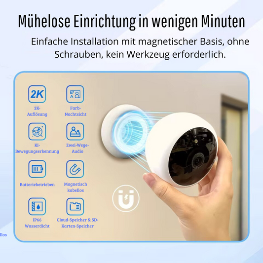 Magnetische kabellose Sicherheitskamera