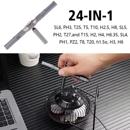 Magnetischer Ratschen-Schraubendreher 24 in 1