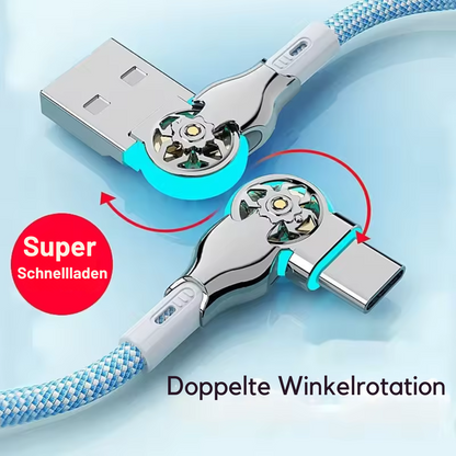 Usb Ladekabel 180° drehbar mit LED