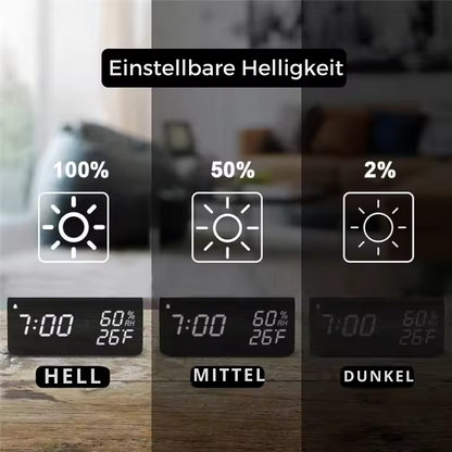 Digitaler Holz Wecker