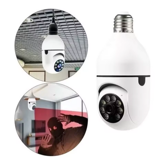 WLAN E27 Überwachungskamera mit 360° PTZ